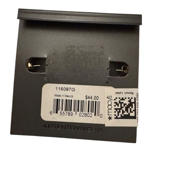 Argento Vivo Gold Twist Hoop Earrings - Picture 4 of 5